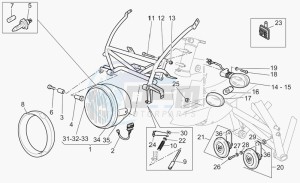 V 11 1100 Cat. Cat. drawing Headlight lm-rc-nc