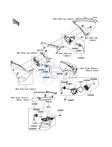 ZZR1400_ABS ZX1400D8F FR GB XX (EU ME A(FRICA) drawing Turn Signals