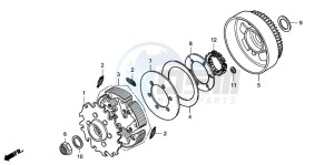 TRX500FA FOURTRAX FOREMAN drawing CLUTCH