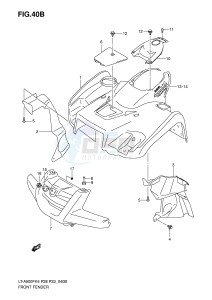 LT-A500F (P28-P33) drawing FRONT FENDER (MODEL K6)