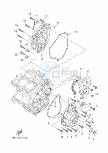 TRACER 7 MTT690 (B4T2) drawing CRANKCASE COVER 1