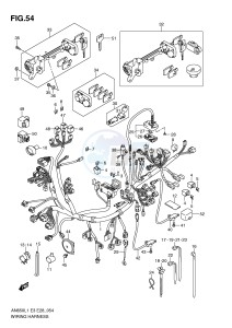 AN650 (E3-E28) Burgman drawing WIRING HARNESS (AN650AL1 E33)