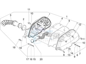 GTV 250 ie USA drawing Air filter