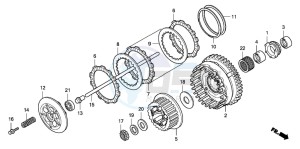 CBF1000A drawing CLUTCH