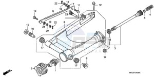 VT750CA9 Europe Direct - (ED / MME) drawing SWINGARM