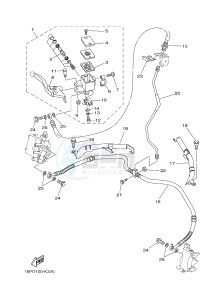 YFZ450R YFZ450RB (18PK 18PL) drawing FRONT MASTER CYLINDER