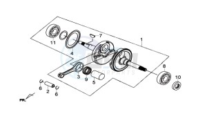 GTS 300 I drawing CRANKSHAFT / PISTON / PISTON RING