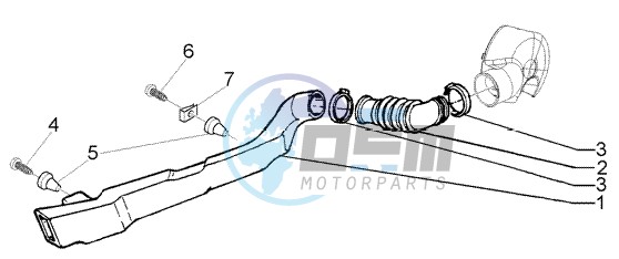 Belt cooling tube