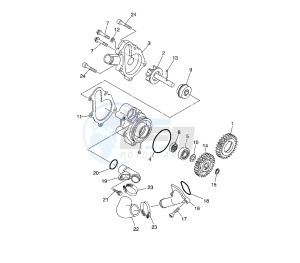 XT Z TENERE 660 drawing WATER PUMP