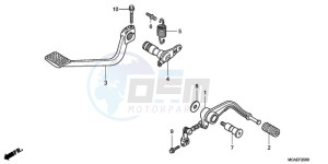 GL1800A SI - (SI) drawing PEDAL