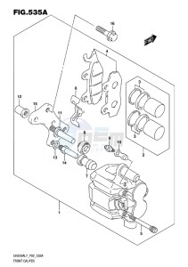 UH200 ABS BURGMAN EU drawing FRONT CALIPER