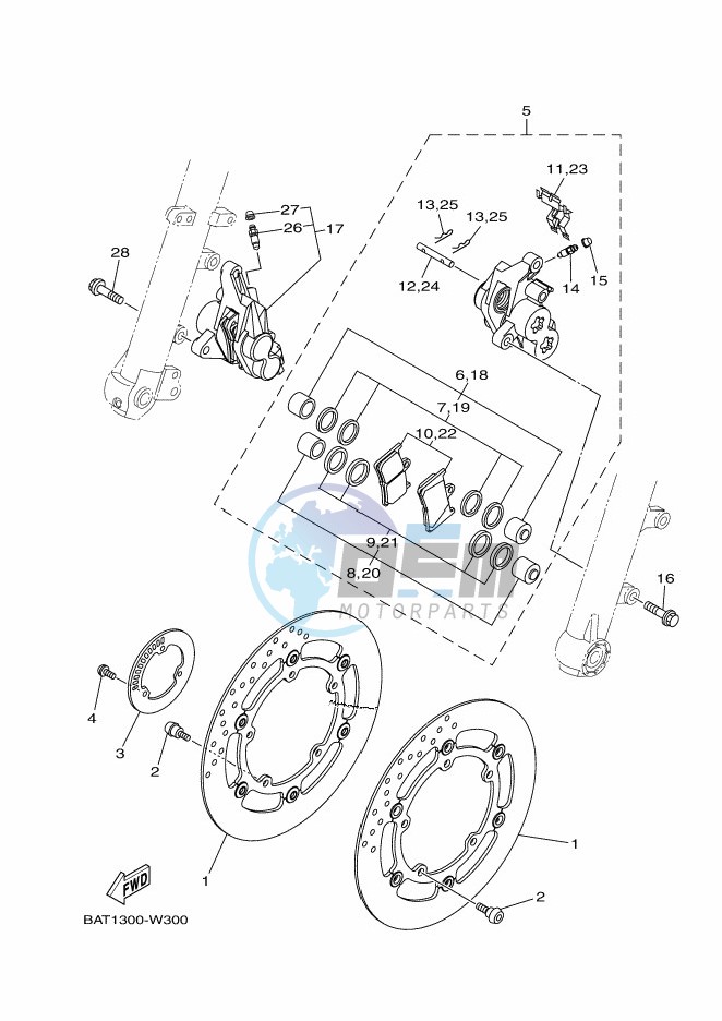 FRONT BRAKE CALIPER