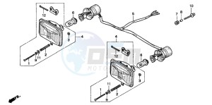 TRX300FW FOURTRAX 300 4X4 drawing HEADLIGHT