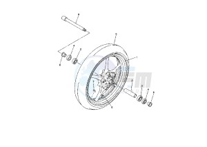 FZ 6-N 600 drawing FRONT WHEEL