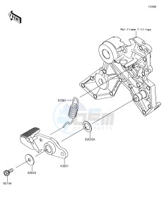 NINJA 650 EX650KJF XX (EU ME A(FRICA) drawing Brake Pedal