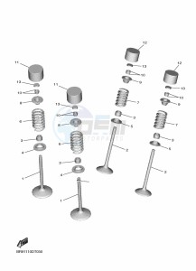 YZ450F (B2WA) drawing VALVE