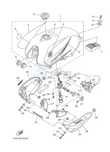 FZ8-S FZ8 FAZER 800 (4P2K 4P2L 4P2M) drawing FUEL TANK