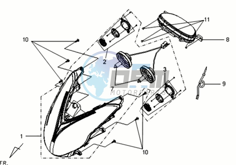 HEADLAMP CPL  / DASHBOARD