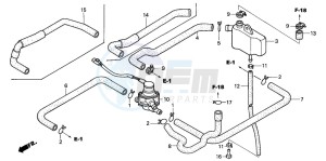 VTR1000SP VTR1000SP-2 drawing AIR INJECTION CONTROL VALVE