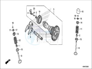 CRF250RH Europe Direct - (ED) drawing CAMSHAFT/VALVE