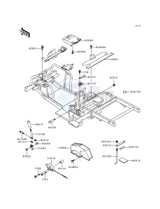 KAF 300 A [MULE 500] (A1) [MULE 500] drawing FRAME FITTING