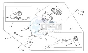 V7 Special 750 USA-CND drawing Rear lights