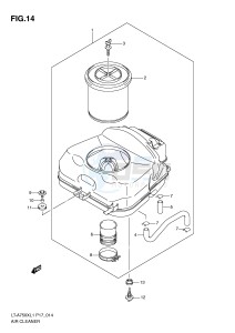 LT-A750X (P17) drawing AIR CLEANER