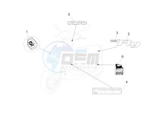 Fly 125 4T/3V ie E3 DT drawing Plates - Emblems