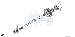 SH125DH UK - (E) drawing REAR BRAKE CALIPER