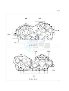 VN 2000 F [VULCAN 2000 CLASSIC LT] (6F-7F) F7F drawing CRANKCASE BOLT PATTERN