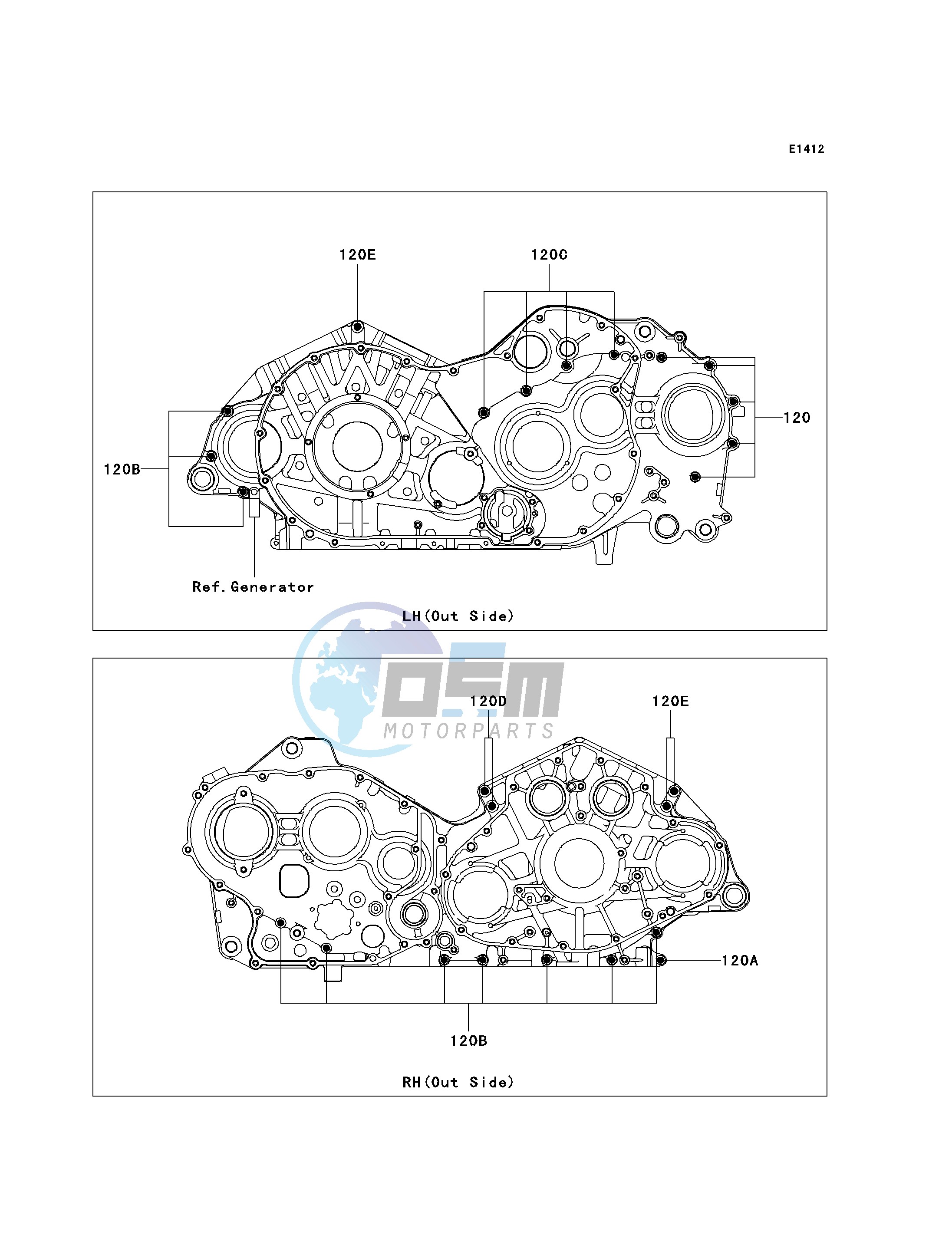 CRANKCASE BOLT PATTERN