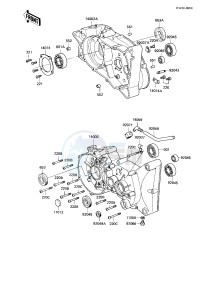 KE 175 D [KE175] (D4-D5) [KE175] drawing CRANKCASE -- 82-83 KE175-D4_D5- -