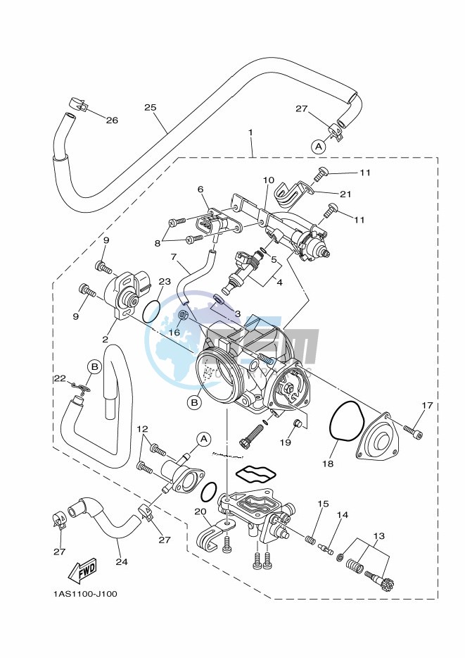 THROTTLE BODY ASSY 1