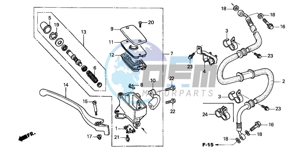 FR. BRAKE MASTER CYLINDER (FJS6001/2/D3/D4/D5)