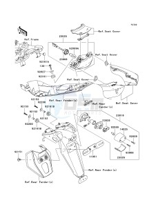 EX 650 A [NINJA 650R] (A6F-A8F) A7F drawing TAILLIGHT-- S- -