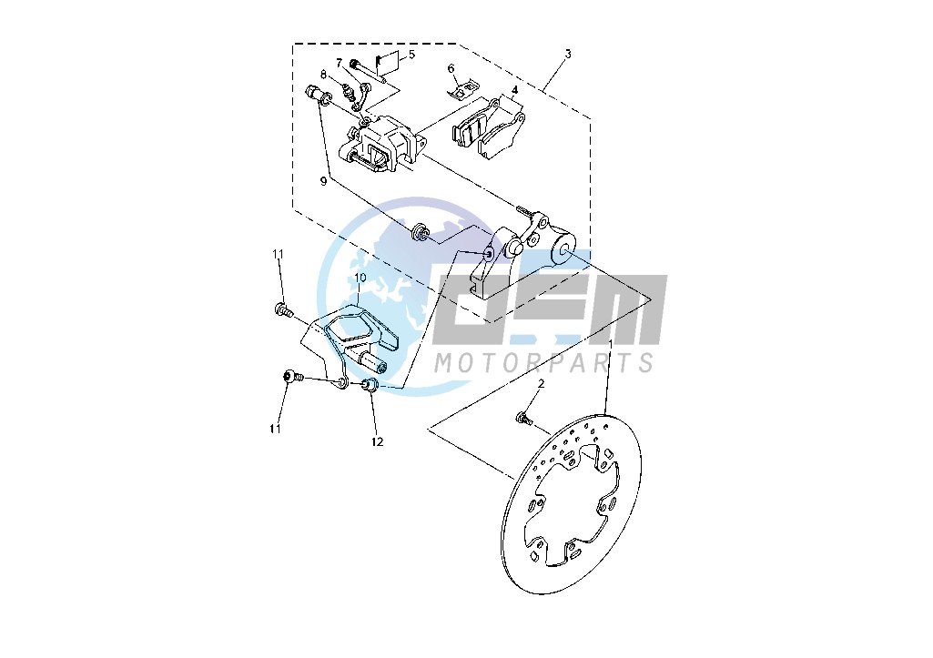 REAR BRAKE CALIPER