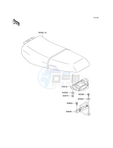 JH 750 C [750 ZXI] (C1-C3) [750 ZXI] drawing SEAT