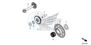 CB650FAE CB650FA 2ED drawing STARTING DRIVEN GEAR