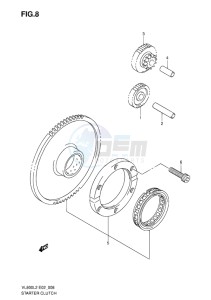 VL800C INTRUDER EU drawing STARTER CLUTCH