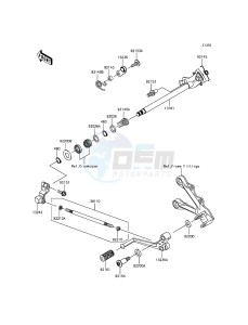 NINJA_ZX-6R_ABS ZX636FDF FR GB XX (EU ME A(FRICA) drawing Gear Change Mechanism