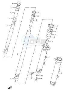 GSX400 (E30) drawing FRONT DAMPER