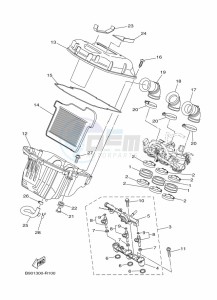 TRACER 900 MTT850 (B5CC) drawing INTAKE 2