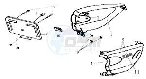 WOLF 125 drawing COWLING L / R