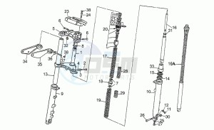 Strada 1000 drawing Front fork