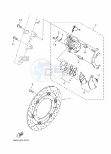 YZF320-A (B2X4) drawing FRONT BRAKE CALIPER