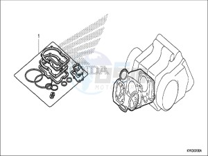 CRF110FH Europe Direct - (ED) drawing GASKET KIT A