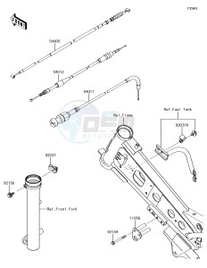 KLX110 KLX110CJF EU drawing Cables