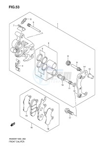 AN400 (E2) Burgman drawing FRONT CALIPER