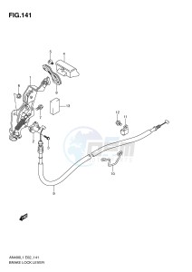 AN400 (E2) Burgman drawing BRAKE LOCK LEVER