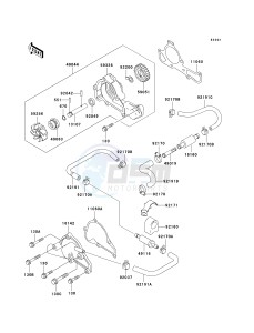 KAF 620 H [MULE 3010 4X4 HARDWOODS GREEN HD] (H6F-H8F) H8F drawing WATER PUMP